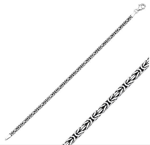 925 Sterling Silber Königskette